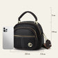 Klassische Multifunktionsfächer Verstellbarer breiter Schultergurt PU Leder Crossbody Tasche