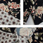 🌸Damenjacke mit Blumenmuster, Rüschen an den Ärmelbündchen und Bindebändern – locker geschnittener, luftiger Cardigan im Boho-Stil