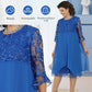 ⏳Begrenzte Zeit 50% Rabatt💥Pitzen-Midikleid für Damen in lockerer Passform