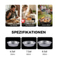 50-teiliges Set wiederverwendbarer Airfryer-Einlagen aus Aluminiumfolie