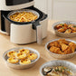50-teiliges Set wiederverwendbarer Airfryer-Einlagen aus Aluminiumfolie