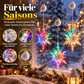 ⚡ 50% RABATT 🔋 Batteriebetriebene LED-Weihnachtsfensterlichter