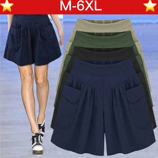 💥Ausver Kauf💥Damen Strand Casual Hot Shorts mit elastischem Bund