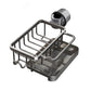 🔥 HOT SALE! Rostfreie Wasserhahn-Ablage aus Weltraum-Aluminium – Schluss mit Rost & Chaos am Waschbecken – langlebig, stabil & ideal für Küche & Bad 🚿✨