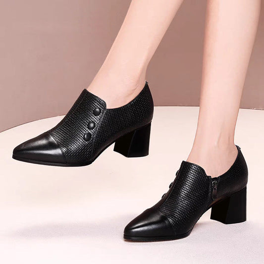 ⏳Begrenzte Zeit 50% Rabatt💥Damen-Loafer aus Leder mit spitzer Zehenpartie