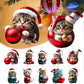 🎄10 stuks😻Kerstboomversiering kat✨Hangende kattenversieringen