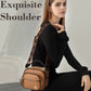 Klassische Multifunktionsfächer Verstellbarer breiter Schultergurt PU Leder Crossbody Tasche