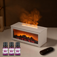 🔥 50 % RABATT 💦 Luftbefeuchter mit Kaminfeuer-Effekt – 7 LED-Farben und Fernbedienung, beruhigende Atmosphäre für Zuhause/Büro 🌙📦