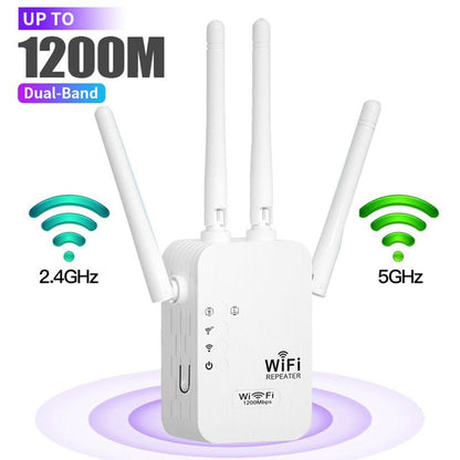 🎁Letzter Tag: 50 % Rabatt! 🔥 2025 WLAN-Verstärker – 1200 Mbit/s, Dualband (5 GHz / 2,4 GHz) 📶 Maximale Signalverstärkung – stabile Verbindung im ganzen Haus!