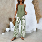 ⏳Begrenzte Zeit 50% Rabatt💥Modische Zweiteilige Damen-Outfits mit bedrucktem ärmellosen Oberteil & Hose