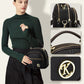 Klassische Multifunktionsfächer Verstellbarer breiter Schultergurt PU Leder Crossbody Tasche