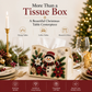 💕Weihnachtliche Eleganz – Dekorative Perlen-Taschentuchbox-Hülle