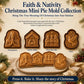 🔥HEISSER VERKAUF 49% RABATT✝️ Weihnachts-Mini-Kuchenformen-Kollektion „Glaube & Krippe“ | Wiederverwendbare, geprägte Formen zum Herstellen detaillierter Kuchen mit betendem Jesus, Krippenstall und vielem mehr🥧✨