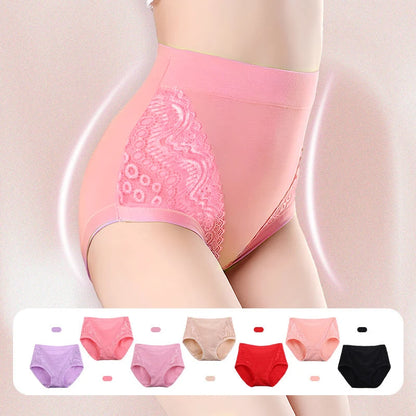 🔥50% Rabatt💟2025 Plus Größe hohe Taille auslaufsicher Baumwolle Höschen