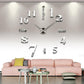 ✨ 3D-Wanduhr (ohne Bohren) – 100% Leise • Modernes Design • Einfache Installation