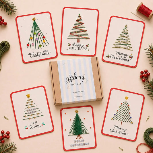 🎄 Fröhliches und strahlendes Weihnachts-Bastelset (6-teilig)