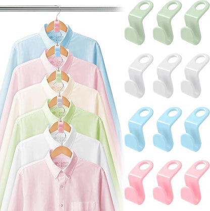 👚 50% RABATT! 🧺 Platzsparende Kleiderbügel-Verbinder – Intelligente Haken, mehr Schrankplatz & ordentliche Organisation – Perfekt für einen aufgeräumten Kleiderschrank ❄️
