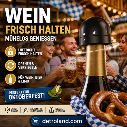 🔥🎁 2+1 GRATIS!!🥳💞 50K+ VERKAUFT! ⚡🍾 Drehverschluss-Verschlüsse für Wein- und Champagnerflaschen🥂