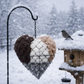 🕊️ Handgefertigtes Vogelnestherz aus Alpakafasern
