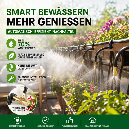 🌱 50% RABATT! 💧 Automatisches Sprinkler-Bewässerungssystem – Universell & wassersparend ✨