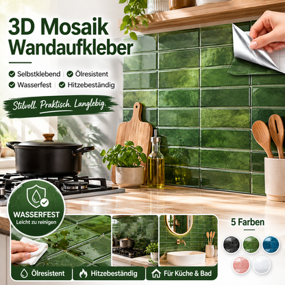 ⏳Zeitlich begrenztes Angebot⏳ Selbstklebender Küchen-Spritzschutz aus PET – zuschneidbarer Wandschutz, 23 × 29 cm, fünf Farben