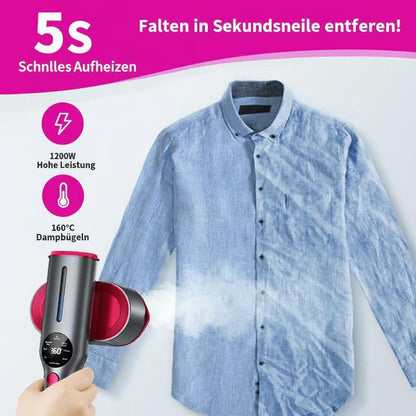 📢📢50 % RABATT !! ⏰Tragbares Dampfbügeleisen – Schnelle Aufheizzeit, geeignet für Seide bis Baumwolle. Leicht, 150-ml-Tank. Faltenfrei überall. 🌍✅