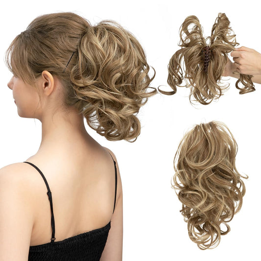 ⏳Begrenzte Zeit 50% Rabatt💥Flexibler Metall-Krallen-Clip Kurzer Pferdeschwanz Haarverlängerung