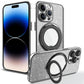 Galvanisierte magnetische Glitzer-iPhone-Hülle mit unsichtbarem Ständer