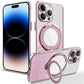 Galvanisierte magnetische Glitzer-iPhone-Hülle mit unsichtbarem Ständer