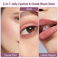 2-in-1-Gelée-Lippenstift und Wangenrouge-Farbe