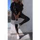 🔥Frühjahrs-Neuheiten-45%OFF🔥Strickjacke mit Kapuze, Weste, Leggings, dreiteiliges Set