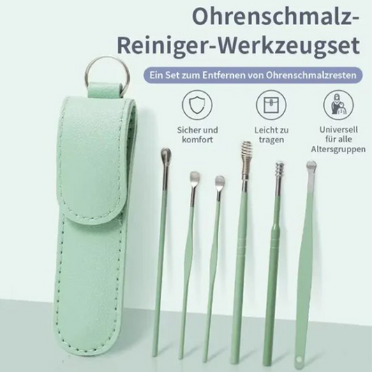 📢50% zeitlich begrenzter Rabatt📢Tragbares Edelstahl-Ohrlöpfel 6-Stück-Set - Spiral-Ohrwerkzeug✨
