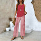 ⏳Begrenzte Zeit 50% Rabatt💥Modische Zweiteilige Damen-Outfits mit bedrucktem ärmellosen Oberteil & Hose