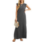 ⏳Begrenzte Zeit 50% Rabatt💥Damen Lockeres, Geteiltes, Faltenfreies Langarmkleid