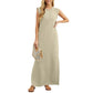 ⏳Begrenzte Zeit 50% Rabatt💥Damen Lockeres, Geteiltes, Faltenfreies Langarmkleid