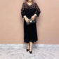 💥Zeitlich begrenzt 50% RABATT💕Edles elegantes Damenkleid mit Glitzerausschnitt