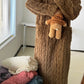 Winterliche Korallensamt-Hauskleidung