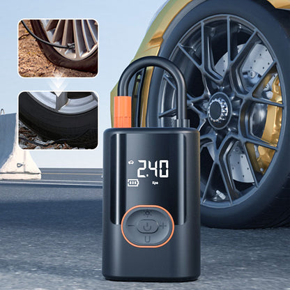 Multifunctional Portable Car Tire Inflator with Light