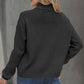 Lässige, einfarbige Strickjacke mit Knopfleiste