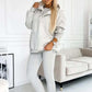 Lässiger und bequemer Sweatshirt-Anzug mit Kapuze