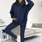 Lässiger und bequemer Sweatshirt-Anzug mit Kapuze