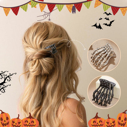 Halloween Modische Skelett Hand Haar Kralle Clip