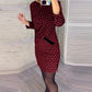 49 % RABATT 💕Schmal geschnittenes Wickelkleid mit Vintage-Diamantkaro