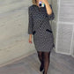 49 % RABATT 💕Schmal geschnittenes Wickelkleid mit Vintage-Diamantkaro
