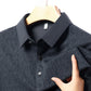 Herren Business Casual Revers Langarm T-Shirt