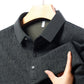 Herren Business Casual Revers Langarm T-Shirt
