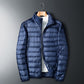 Warme, dicke Herren-Kurzjacke mit Stehkragen