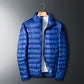 Warme, dicke Herren-Kurzjacke mit Stehkragen