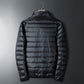 Warme, dicke Herren-Kurzjacke mit Stehkragen