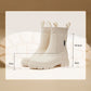 Wasserdichte, rutschfeste, mittelhohe Stiefel mit dicker Sohle
